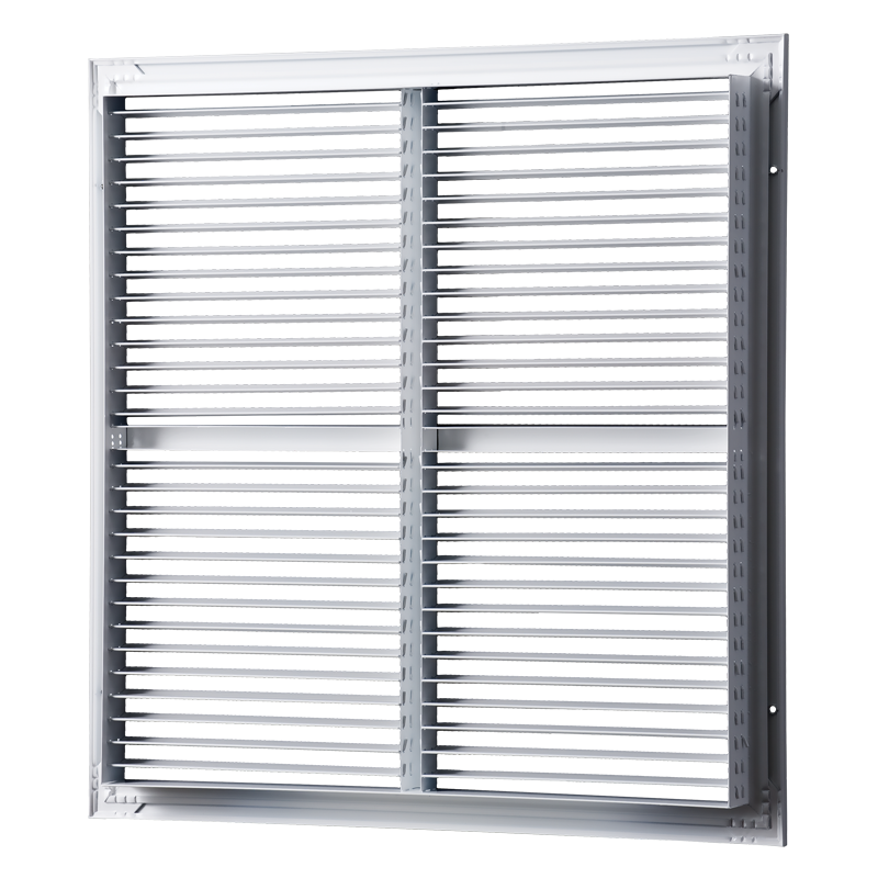 Vents ONK 900x850 - Single-row sectional ventilation grille with fixed vanes