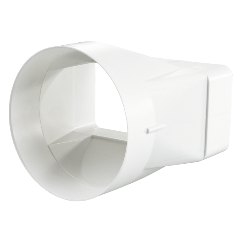 Series Vents Round to flat connector (symmetric) - Flat duct - Plastic ductwork