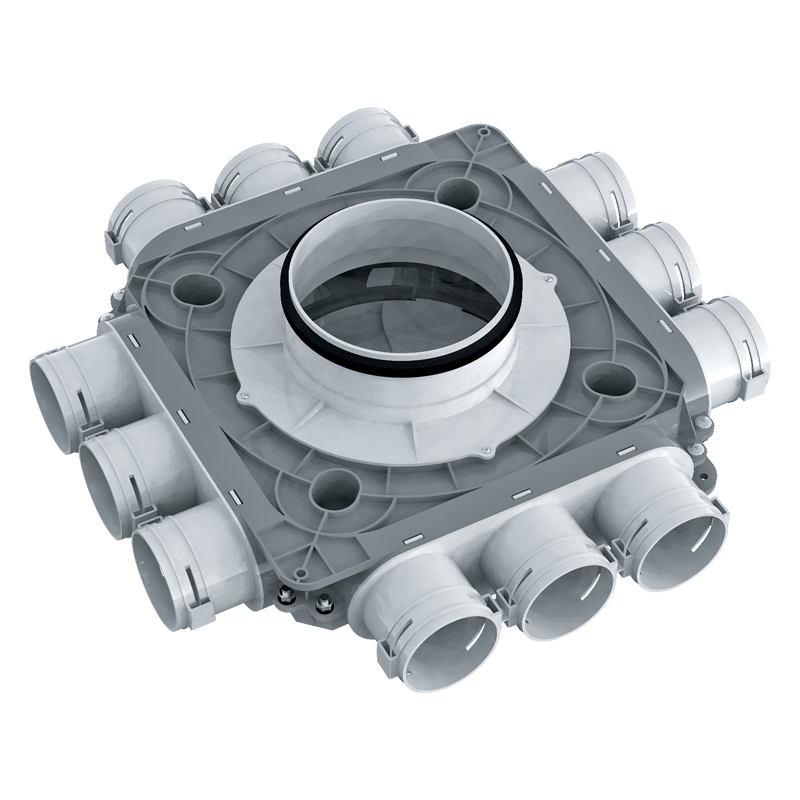 Series Vents FlexiVent 1054 75x12 - System 75 - Radial ductwork