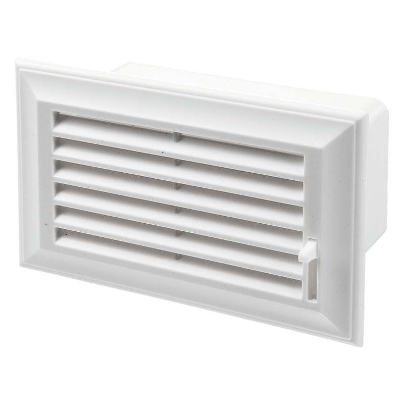 Series Vents End grille with air pass regulation - Plastic - Grilles