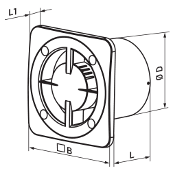 Vents 100 Base turbo - Dimensions