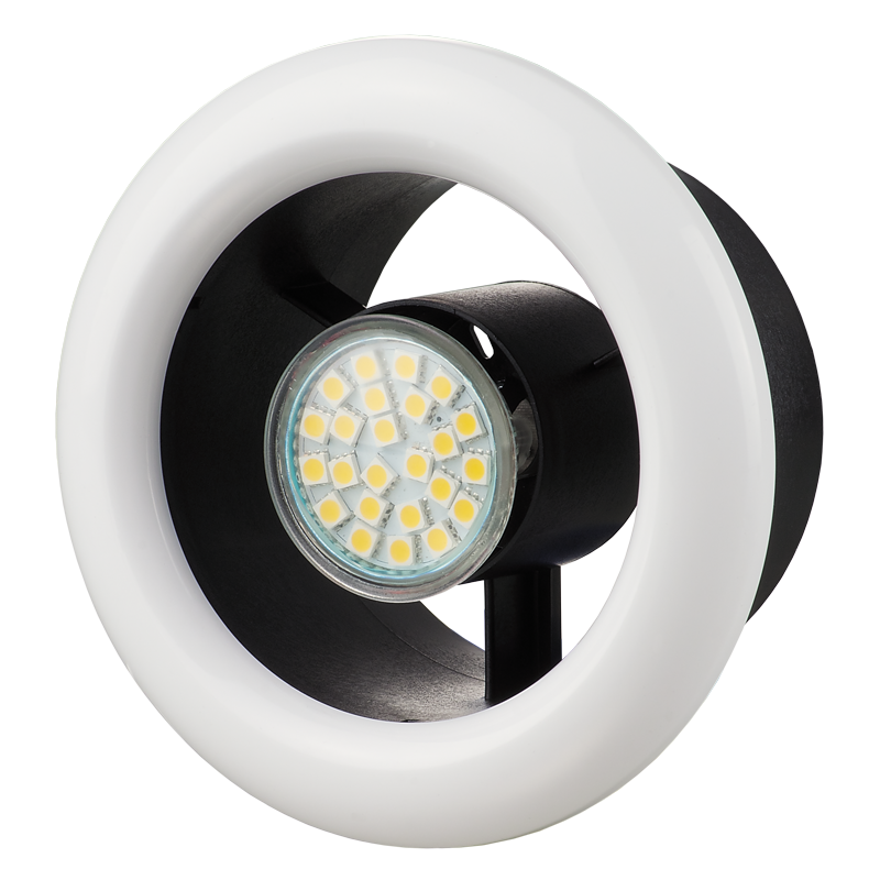 Vents FL2-T 100 LED4,6 4K - Supply and exhaust plastic diffusers with light