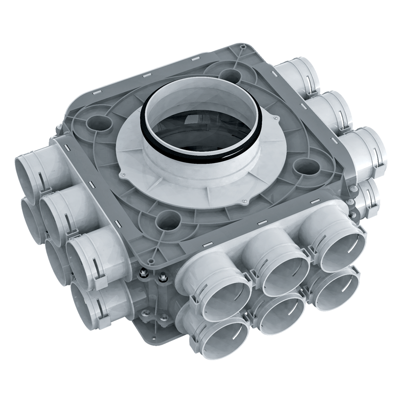 Series Vents FlexiVent 1051 63x18 - System 63 - Radial ductwork