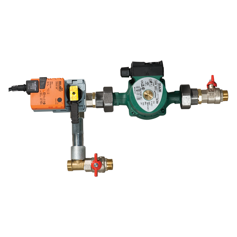 Vents USWK 3/4-4 - The mixing unit USWK is designed for smooth heat medium flow control in ventilation systems equipped with water heaters or coolers for supply air temperature regulation