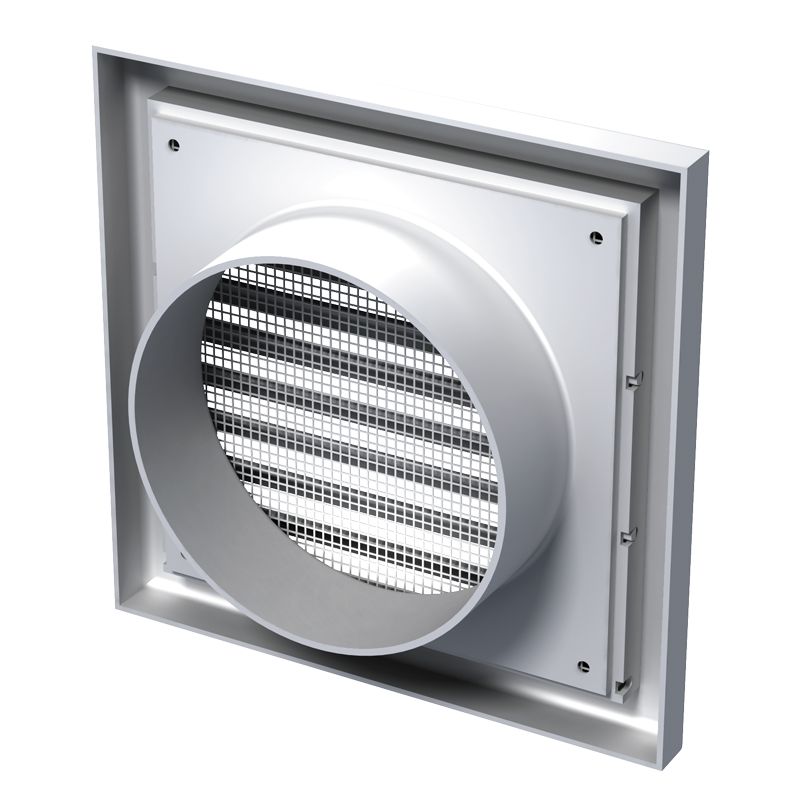 Vents MV 120 V - Two-piece plastic grilles with angled louvers