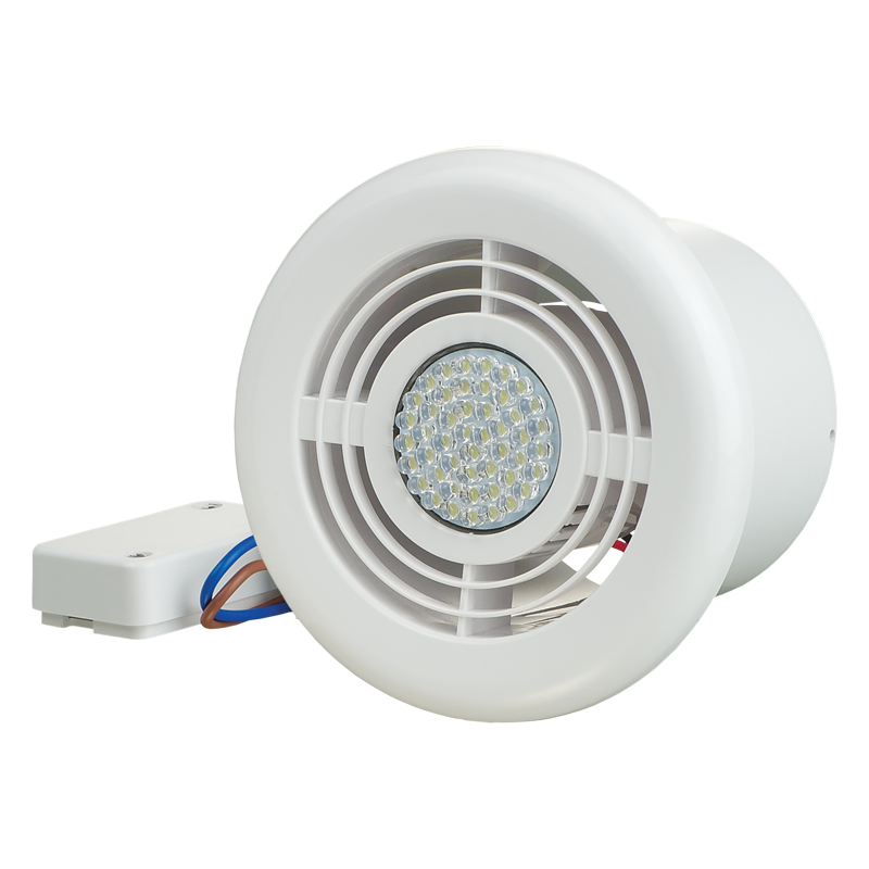 Vents FL 100 LED5 7K (12 V/50 Hz) - Supply and exhaust plastic diffusers with light