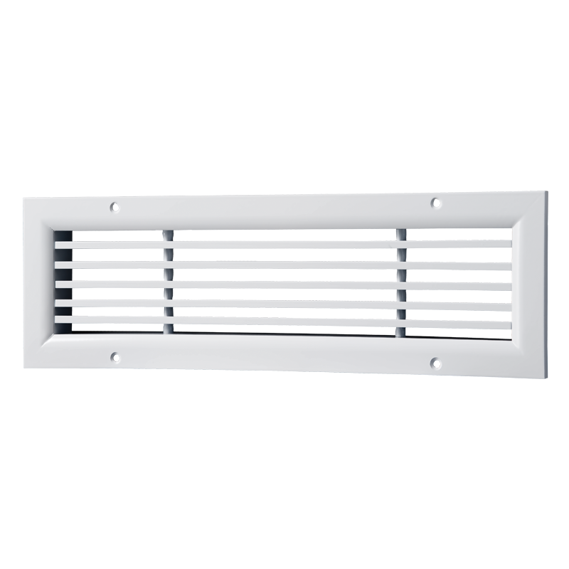 Vents ONL 800x650 - Single-row linear horizontal ventilation grille with fixed vanes