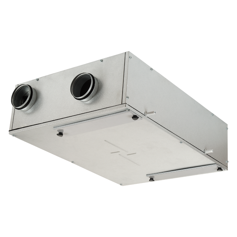 Vents VUT 350 PB EC L A21 - Suspended air handling units with a counterflow polystyrene heat exchanger