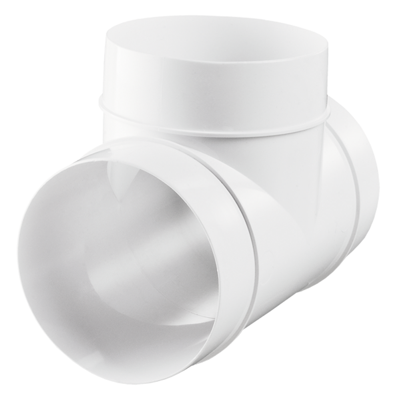 Series Vents T-joint for round ducts - Flat duct - Plastic ductwork