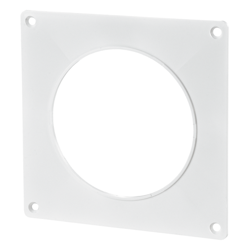 Series Vents Wall plate for round ducts - Flat duct - Plastic ductwork
