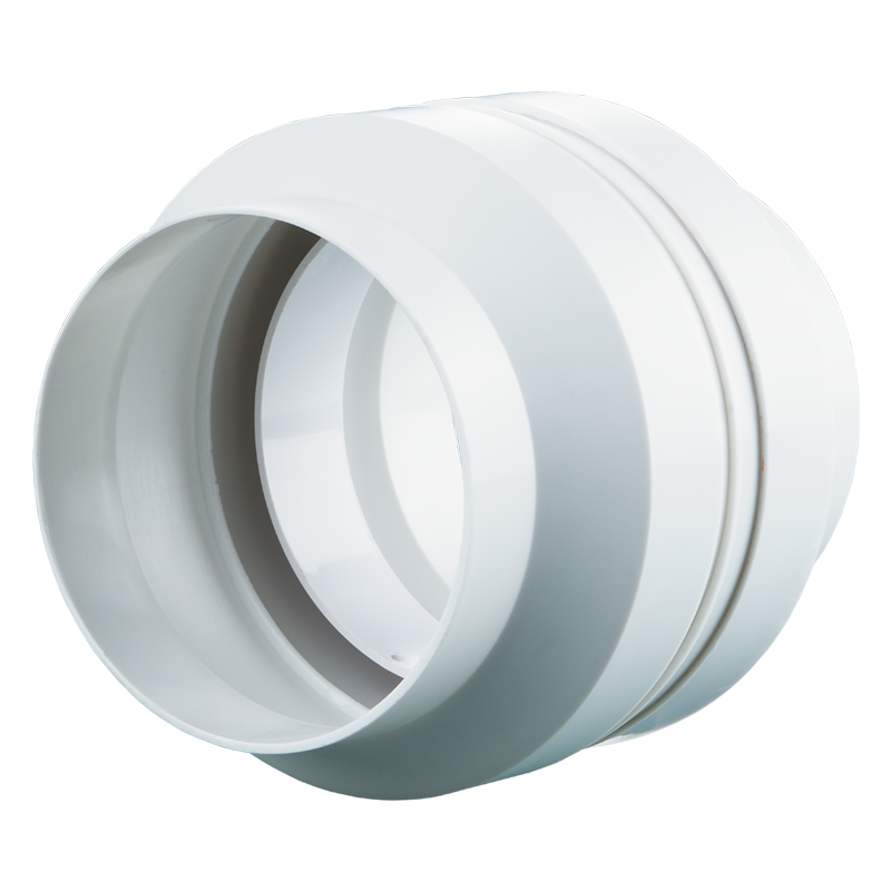 Series Vents Round duct connector with condensation trap - Flat duct - Plastic ductwork