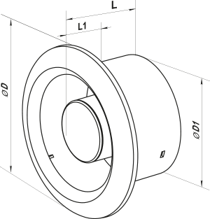 Vents FL2-T 100 LED4,6 4K - Dimensions