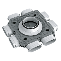 Radial ductwork - Air distribution - Series Vents Plastic distribution boxes 52 mm