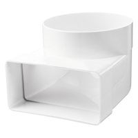 Flat duct - Plastic ductwork - Series Vents 90° connecting bend for flat and round ducts