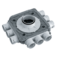 System 63 - Radial ductwork - Series Vents Plastic distribution boxes 63 mm