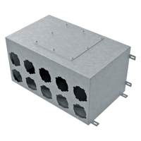 System 90 - Radial ductwork - Series Vents FlexiVent 1002 90x10