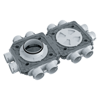 System 75 - Radial ductwork - Series Vents FlexiVent 1050 75x12