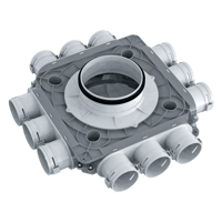 System 63 - Radial ductwork - Series Vents FlexiVent 1050 63x12