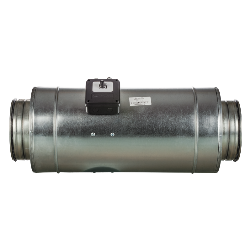 Vents Boost-I 200 P - Mixed-flow inline fans in sound-insulated casing