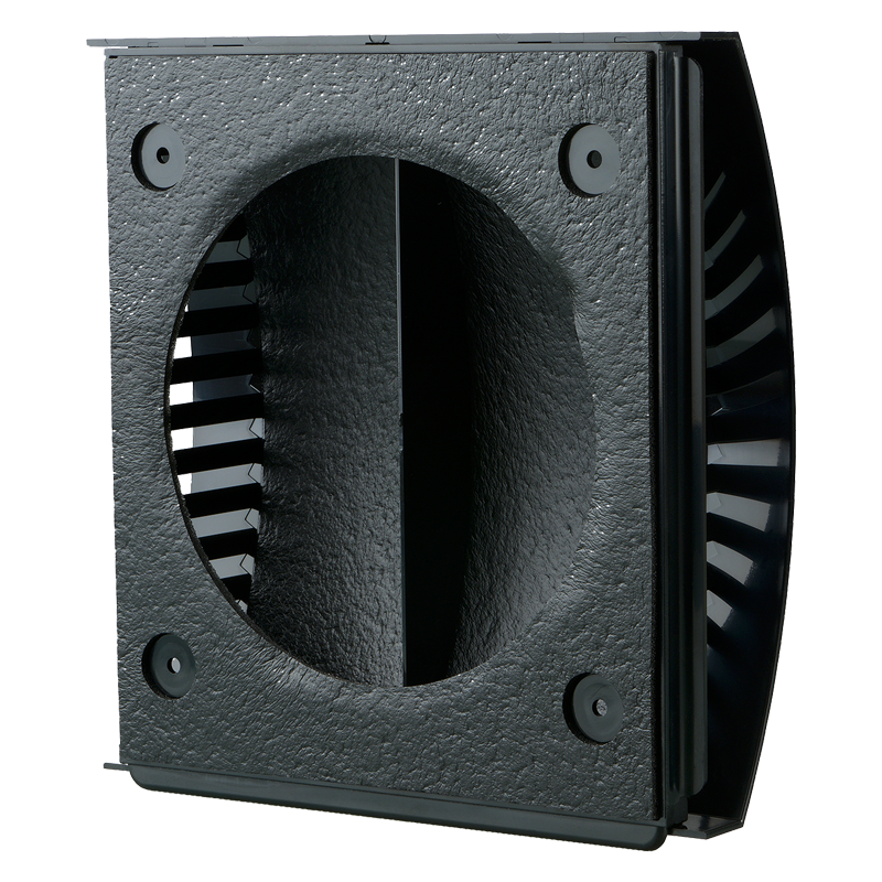 Vents EH-14 black 160 - Plastic outer hood