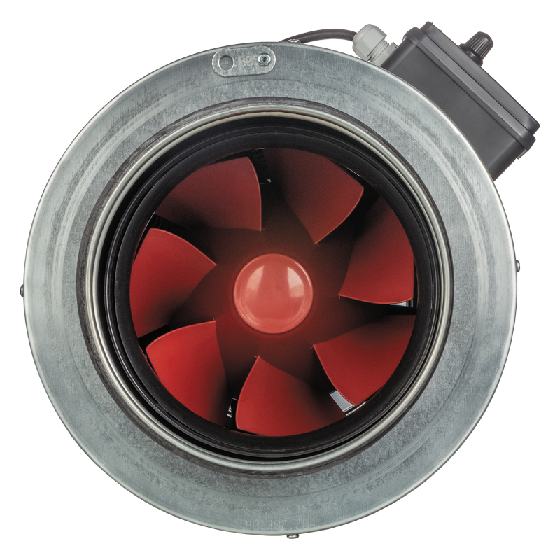 Vents Boost-I 200 P - Mixed-flow inline fans in sound-insulated casing