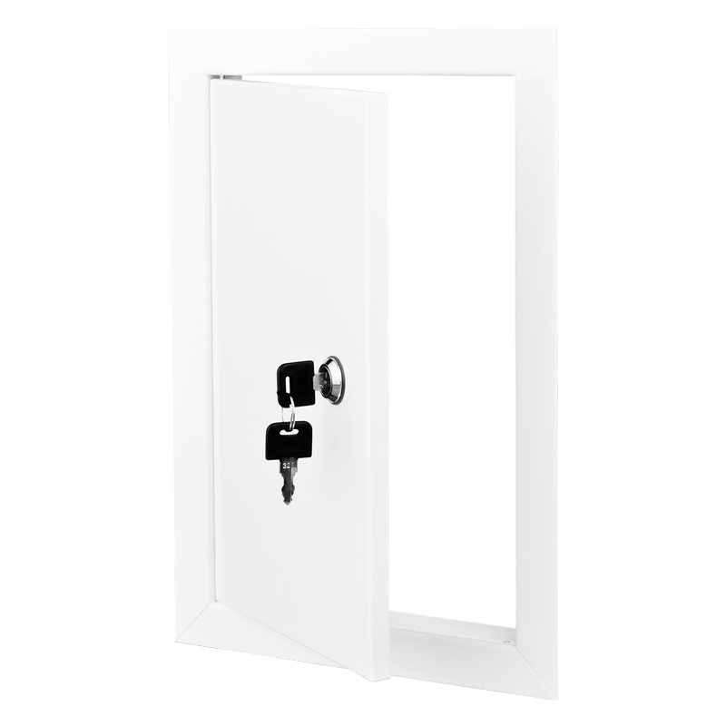 Vents DMZ 200x200 - Metal moisture-resistant access doors with a lock for bathrooms