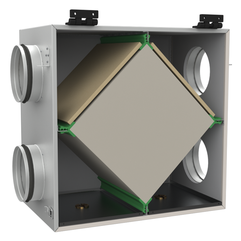 Series Vents PR (round) - For round ducts - Plate heat exchangers